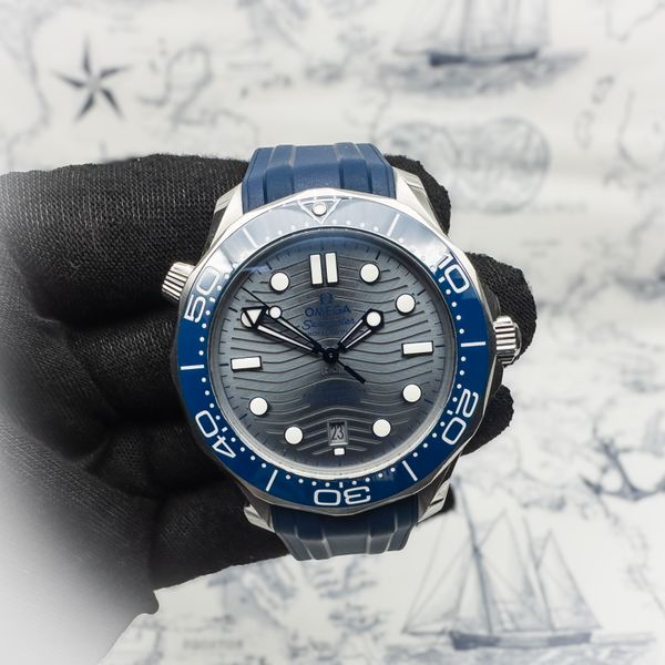 SEAMASTER DIVER 300 GREY DIAL BLACK RUBBER