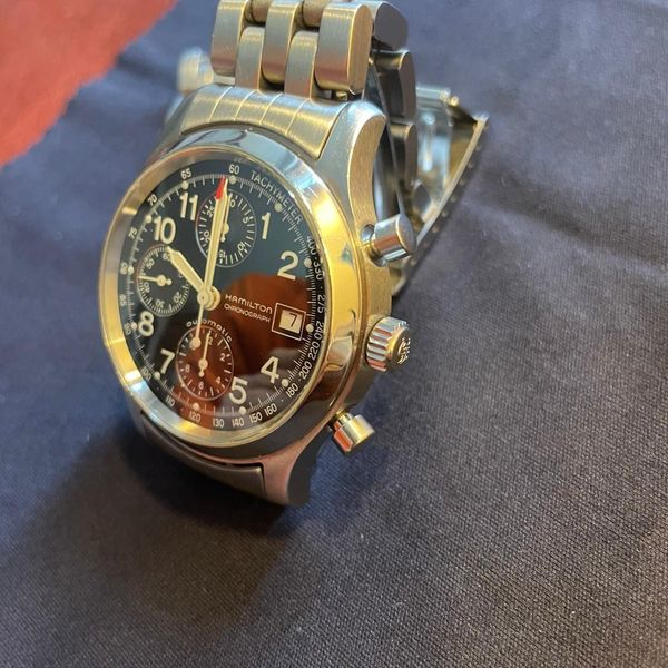 Hamilton khaki field chronograph 3828, valjoux 7750 | WatchCharts ...