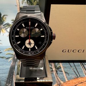 GUCCI G-timeless Chronograph XL Black Dial Watch YA126268