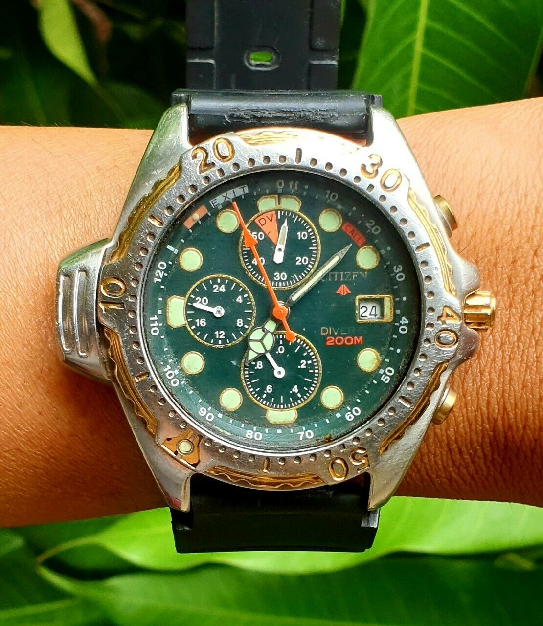 Citizen Promaster Aqualand Diver 200M 7345-E70022 Green Dial Sep