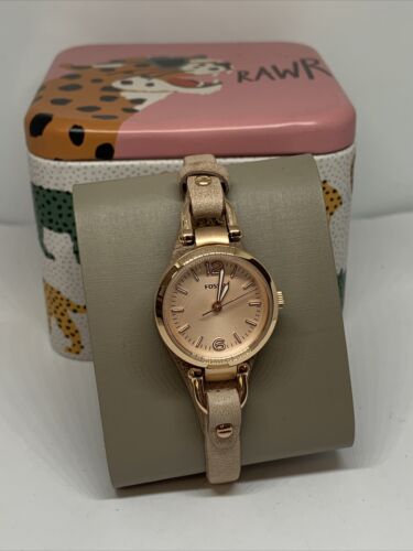 Fossil Georgia ES3262 Womens Sand Leather Analog Dial Genuine Quartz Watch AEW91 WatchCharts