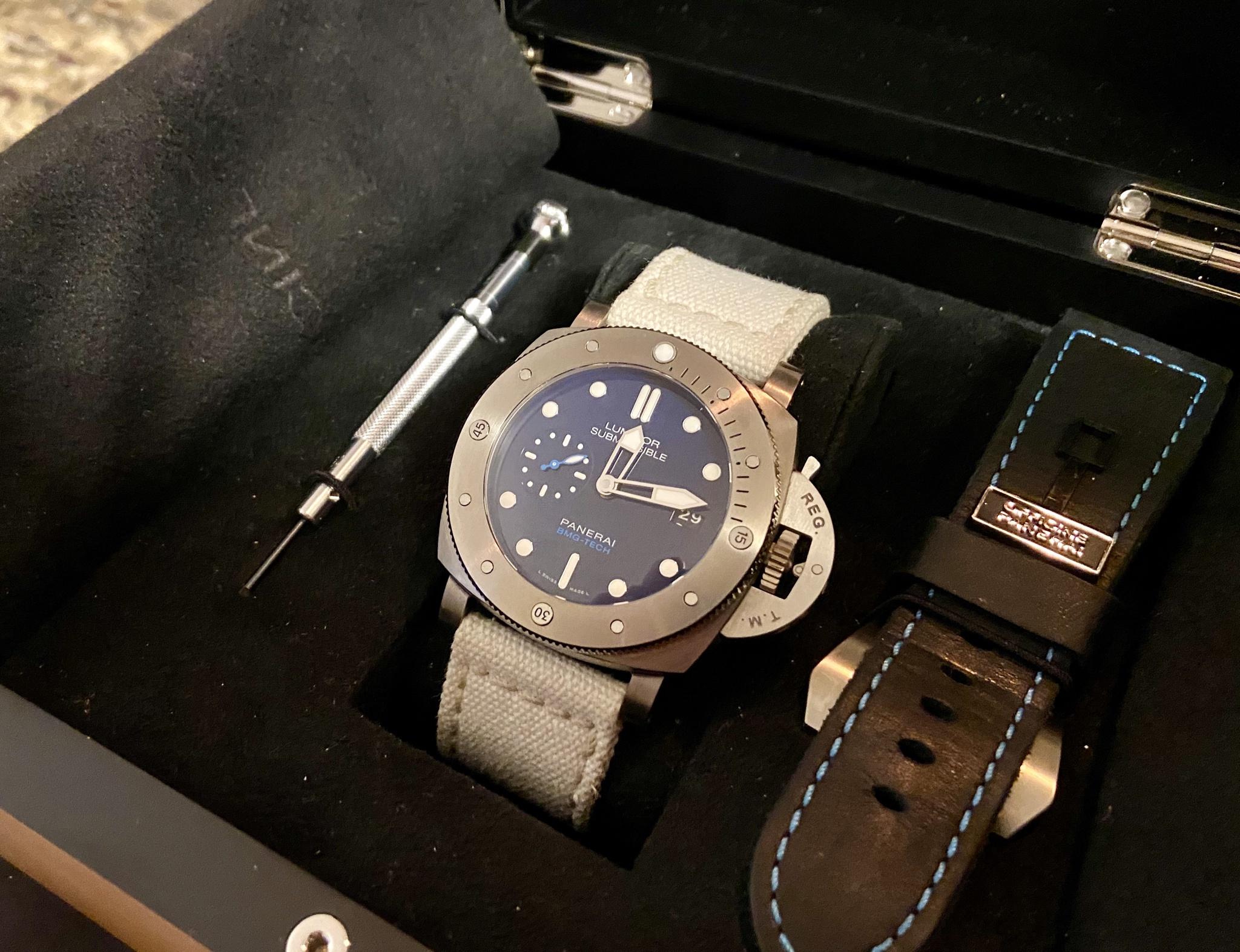 FS Panerai PAM 692 Luminor Submersible Blue BMG Tech 47mm BOX