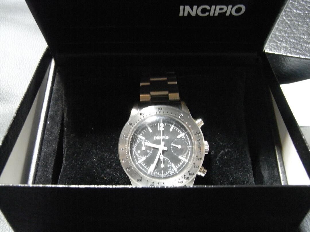 INCIPIO Ink Pio 11 316L Chronograph black Dial Automatic Men\'s Watch_953553 INCIPIO 11 Chronograph Limited Lottery Sale of 50 pieces  main image 3