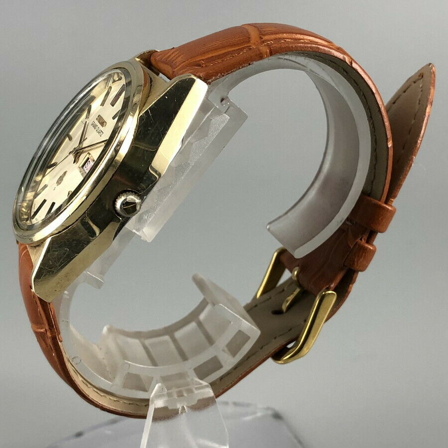 Vintage 1976 SEIKO GRAND QUARTZ 4843-8041 Cap Gold Mens Vintage 1976 SEIKO GRAND QUARTZ 4843-8041 Cap Gold Mens