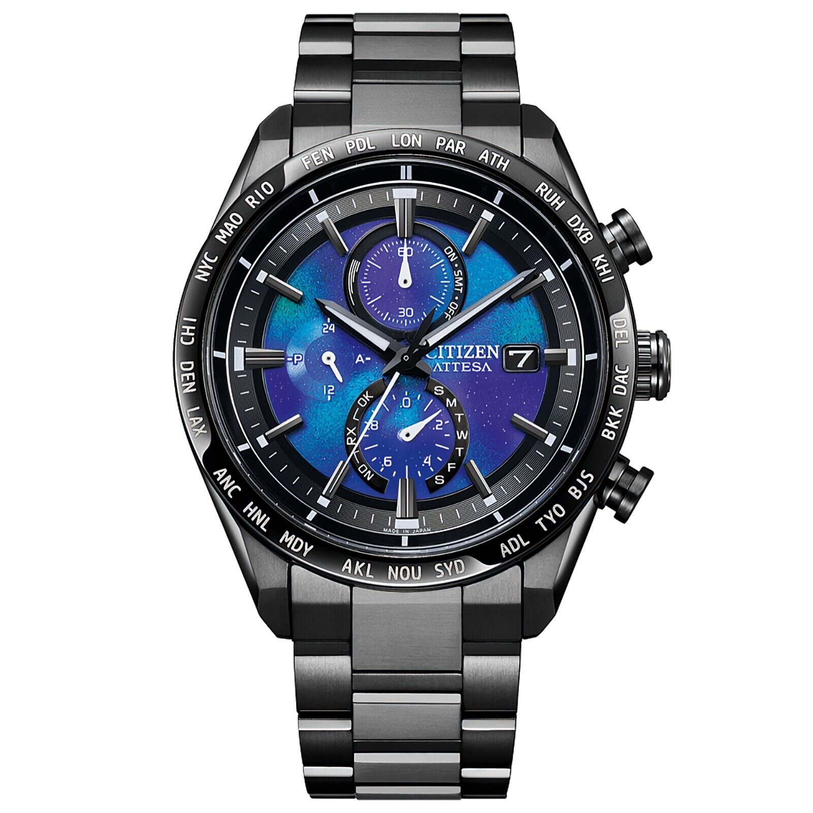 CITIZEN ATTESA AT8285-68Z HAKUTO-R Purple Dial Titanium Watch