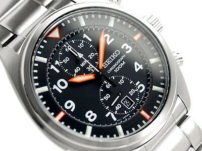 Seiko men's analoge watch Date Display 100M WR. with Full Papers | WatchCharts