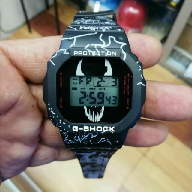 G-Shock DW5600 x 2018 Marvel Spiderman Series Venom With G-Shock DW5600 x 2018 Marvel Spiderman Series Venom With