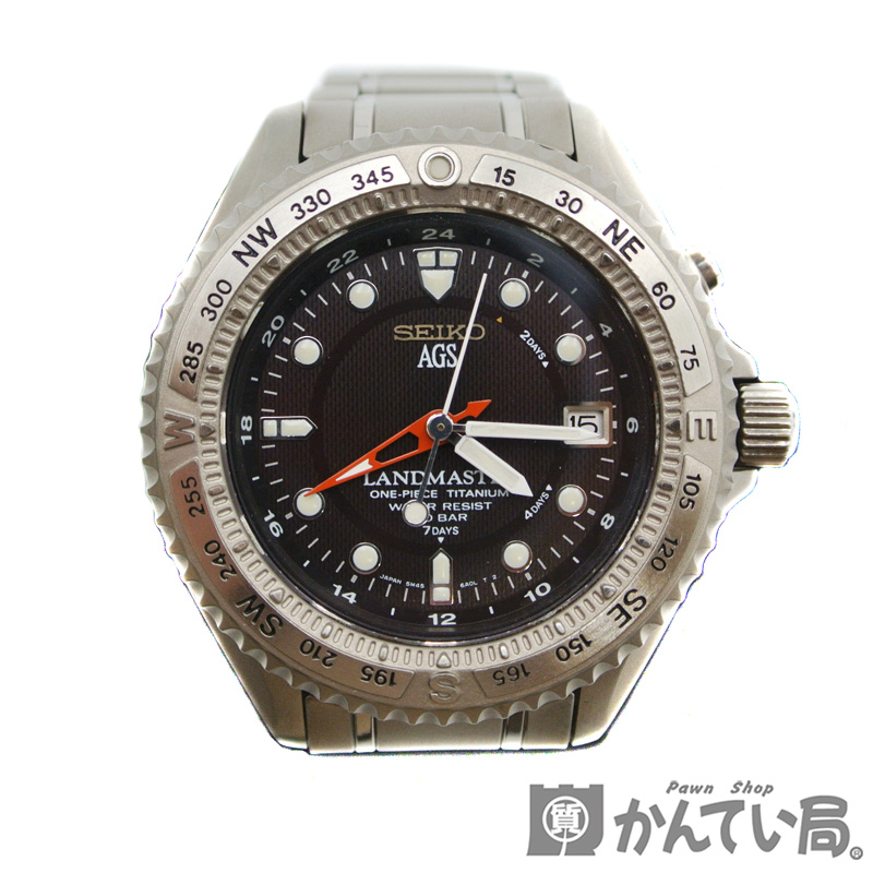 SEIKO [Seiko] Landmaster AGS 5M45-6A00 Kinetic Titanium Auto Quartz Men's  Watch Watch with Box [Used] [USED-AB] [Pawn Shop Kansai Bureau Nagoya  Nishi] | WatchCharts