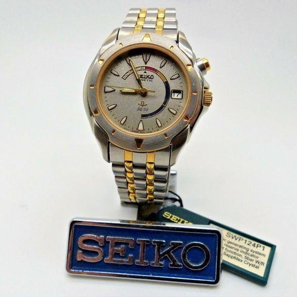 Rare Ladies SEIKO Kinetic SQ 50 3M22-0B80 Ref: SWP124P1 New Old Stock  Serviced | WatchCharts