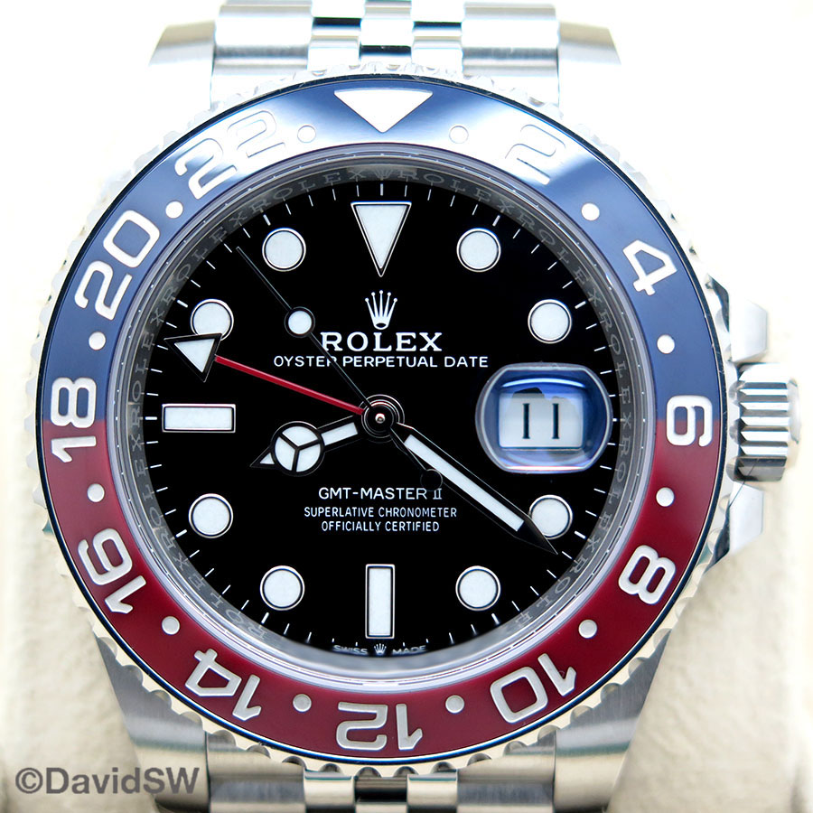 FS Rolex 126710BLNR BLACK BLUE GMT MASTER II JUBILEE BRACELET