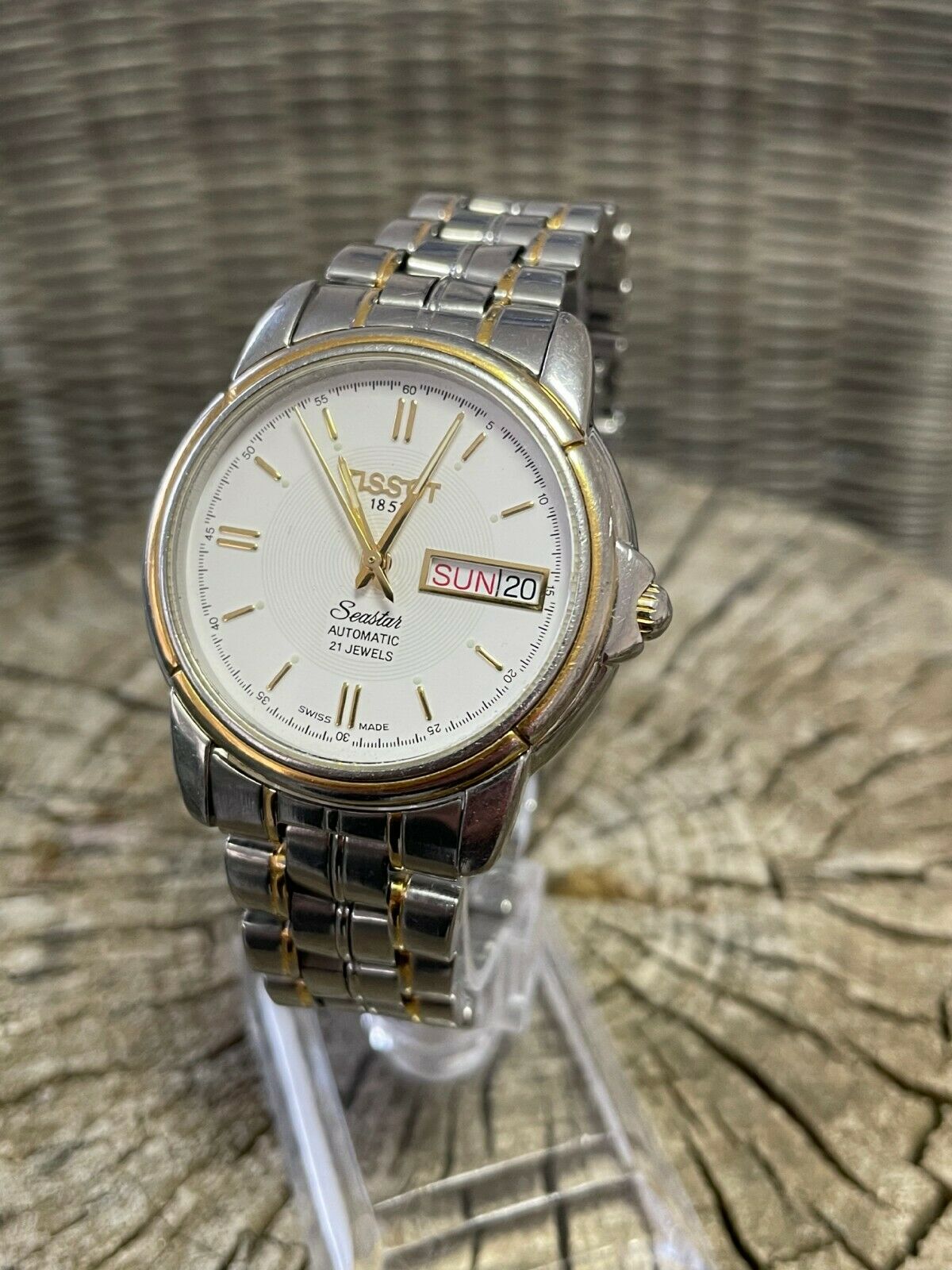 Mens wrist watch TISSOT 1853 Seastar Automatic 21 jewels