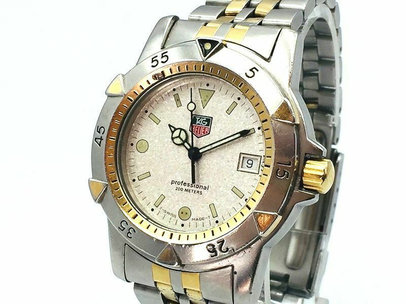 TAG HEUER Watch 1500 955.713G 2 Men s Quartz 18K Gold Plated Date