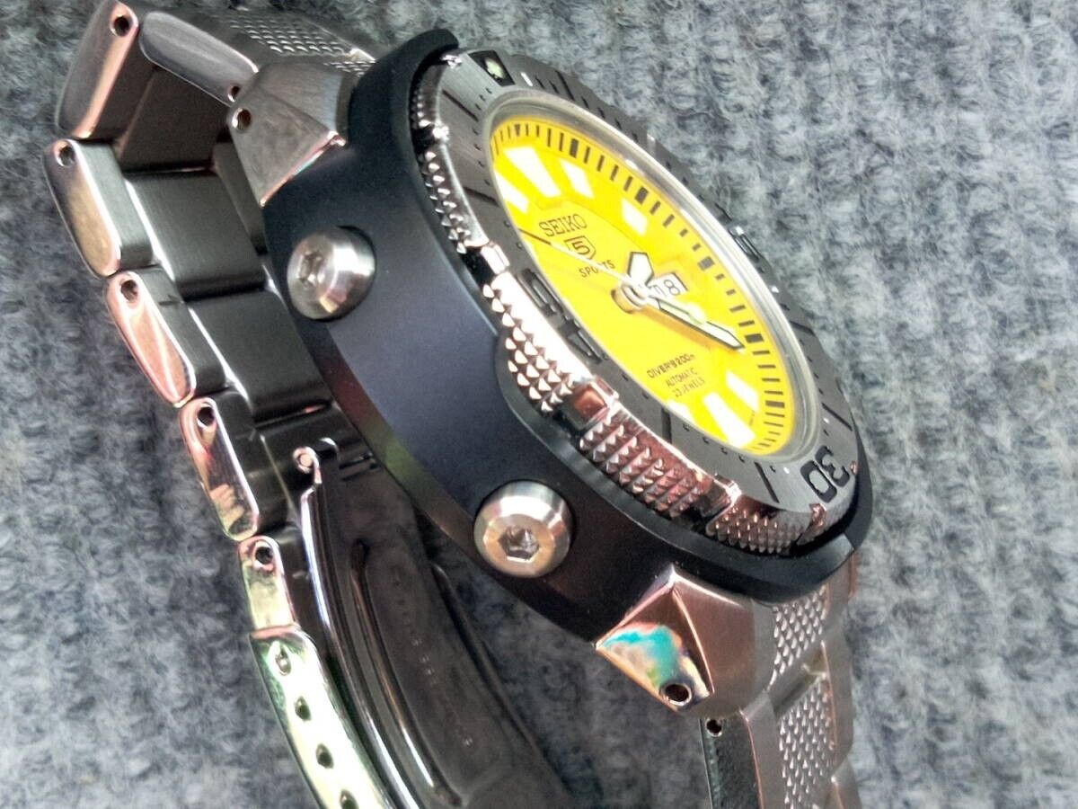 Seiko 5 Sports Diver 200m Franken Monster Yellow SKZ251 7S36-02S0