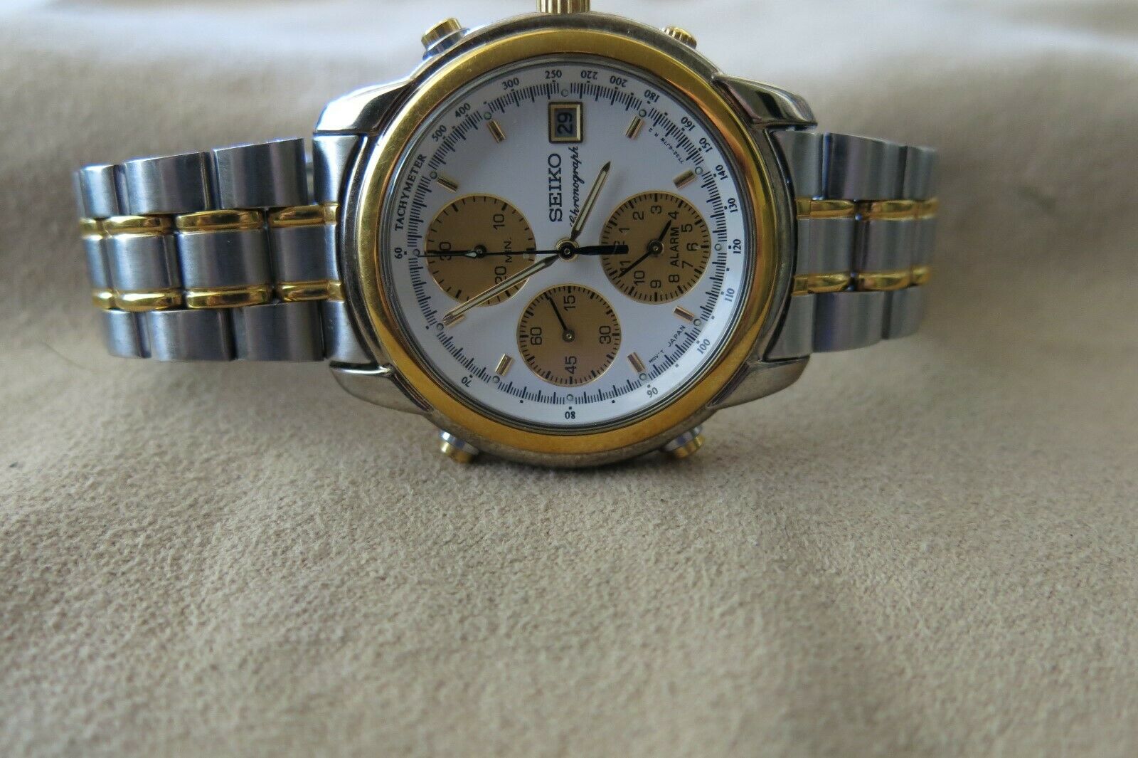 Seiko Chronograph 7T32 6G43 New battery and completely reset fully