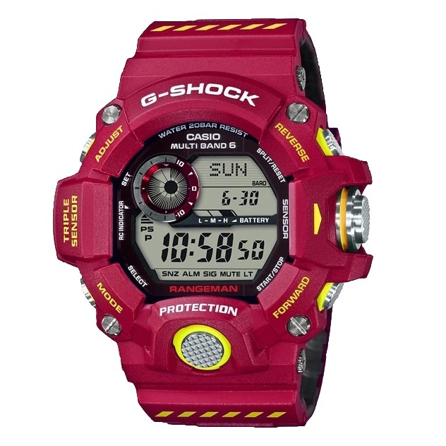 G Shock GW 9400FSD Hong Kong Fire Services Red Rangeman Fireman G