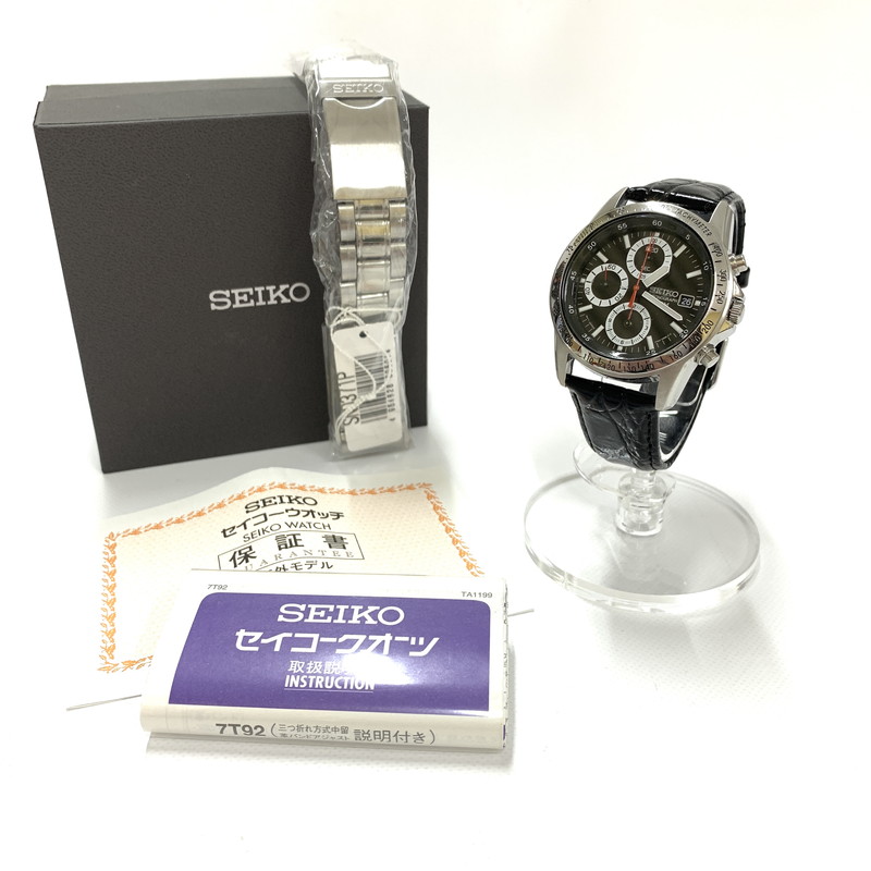 Used Men s Women s SEIKO 7T92 0DW0 Chronograph 100M Battery Quartz Manyo Net Store WatchCharts Marketplace