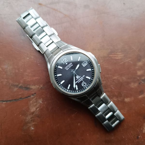 CITIZEN ECO DRIVE H410 動作品　ジャンク　現状 Yahoo!オークション -「シチズン アテッサ エコドライブ 電波