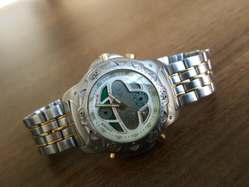 Citizen Promaster Mens Alarm Chronograph Watch C400 E80320 Vintage