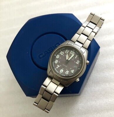 Casio Overland Titanium Ovw-100 Solar Radio Bracelet Ovw100