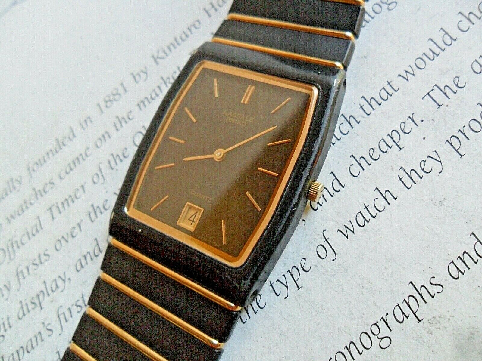 Clean Vintage 1980's Men's Seiko Lassale Thin Japan Quartz Watch 7759-5039  Runs | WatchCharts