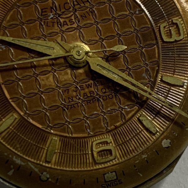 Mouvement De Montre Mécanique Vintage Enicar Ultrasonic 1010-B - Pour Réparation Ou Collection