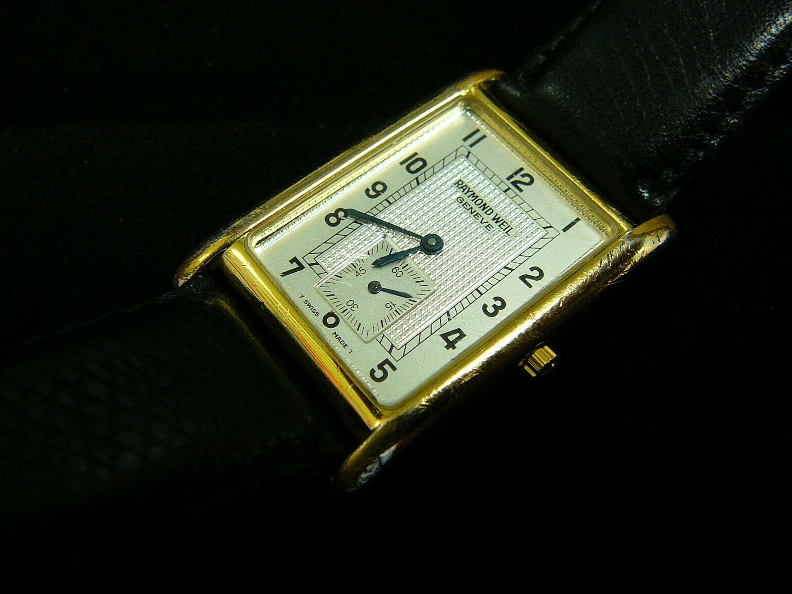 Raymond Weil 9831 tank cased Art Deco styled wristwatch WatchCharts