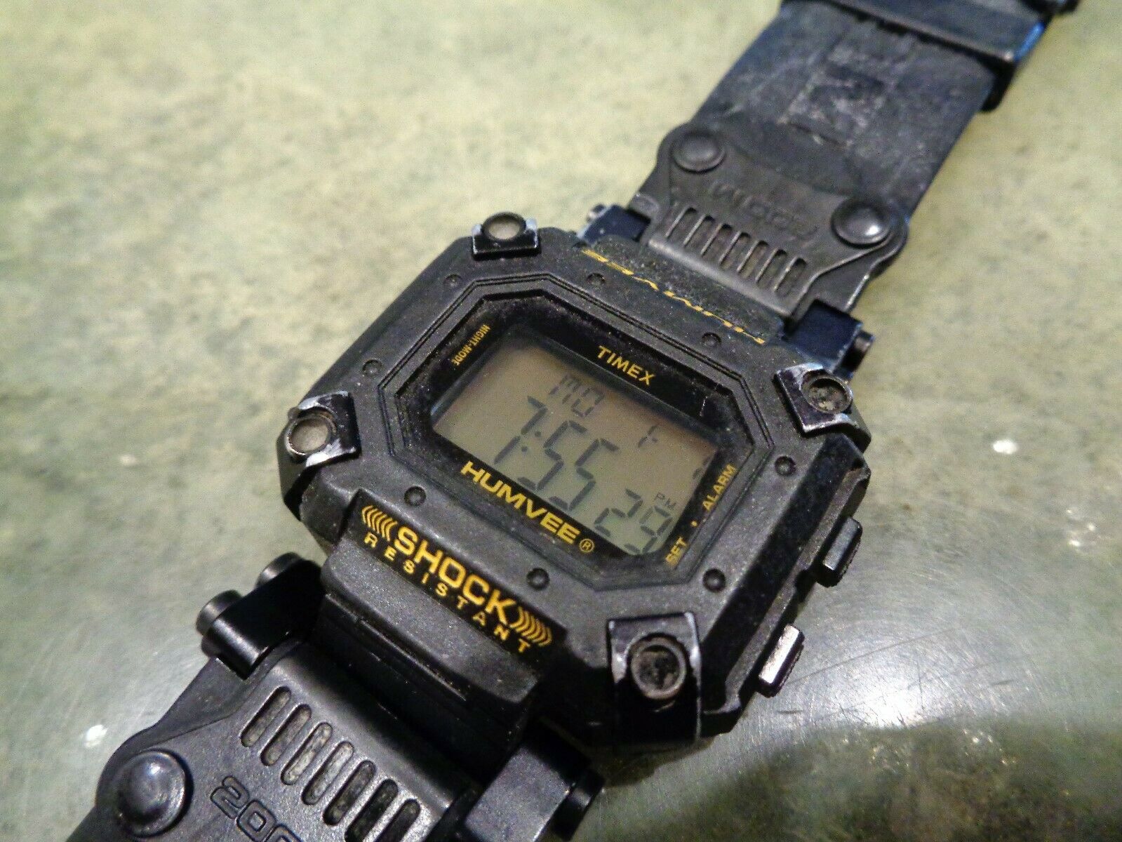 Vintage Ultra Rare Timex Humvee 745 G3 Indiglo Digital Watch 200M 