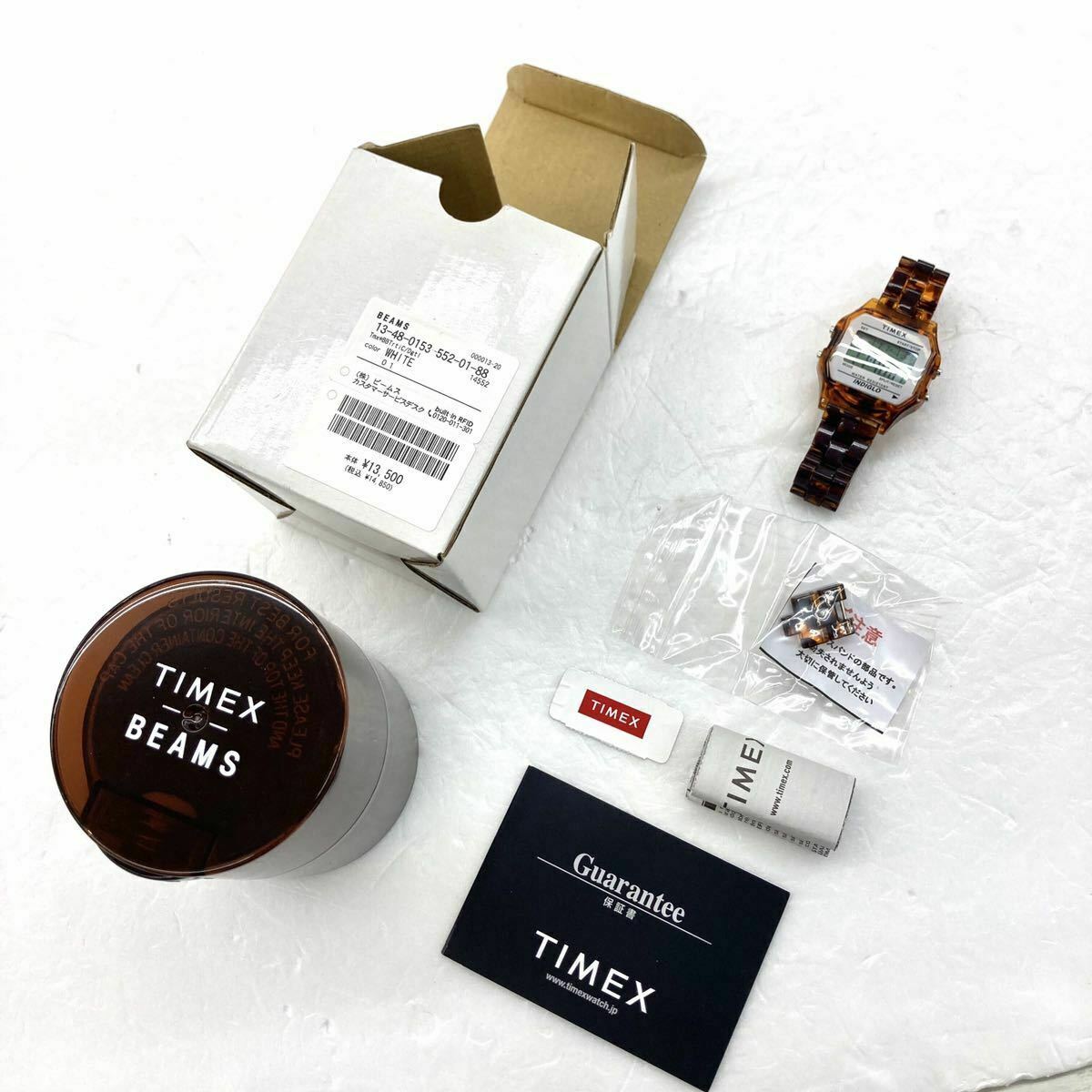 TIMEX × BEAMS Bespoke Watch Classics Digital Tortoise shell Unisex