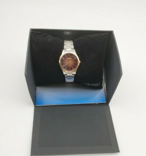Seiko Wrist Watch Ladies 7N82-0JN0 Silver Seiko Vintage Ladies 7N82 Silver Tone Circle Watch Gift Her  main image 4