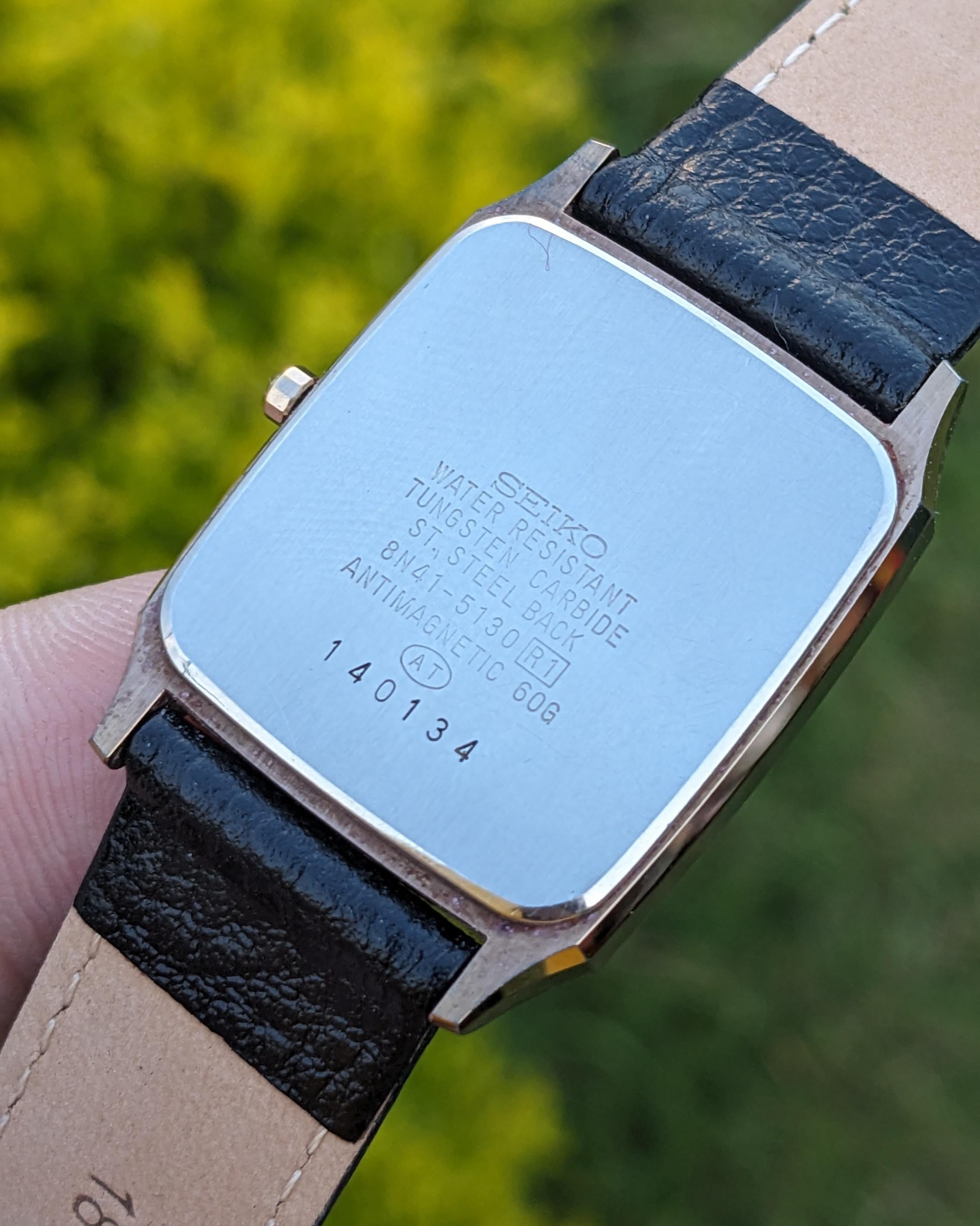 WTS] Seiko Dolce HAQ Tungsten Carbide Gold Mosaic Dial - Ref