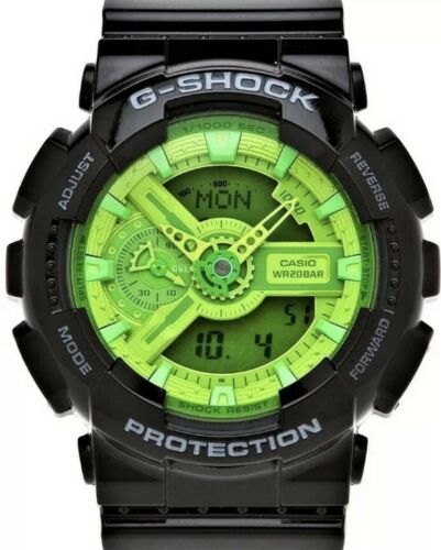 Neon green shops g shock watch