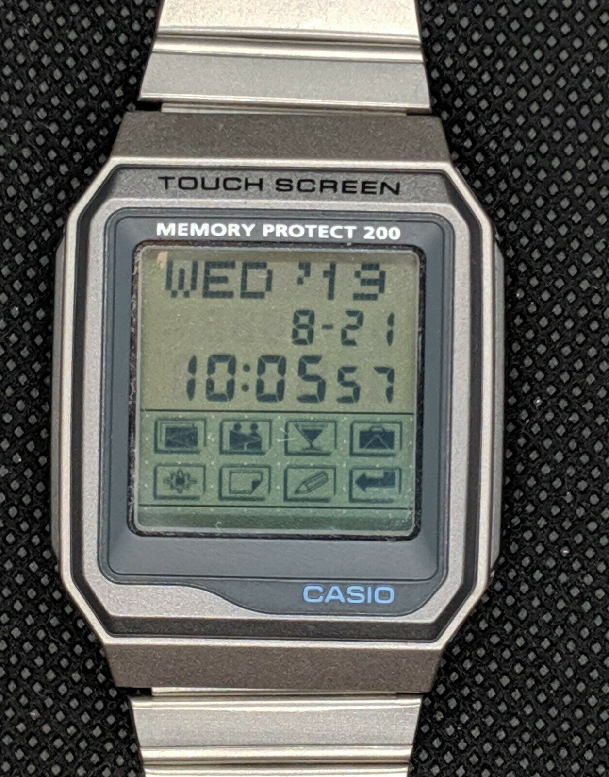 時計 CASIO TOUCH SCREEN MEMORY PROTECT 200 Super Rare Japan Casio Memory Protect 200 VDB-200 watch | eBay