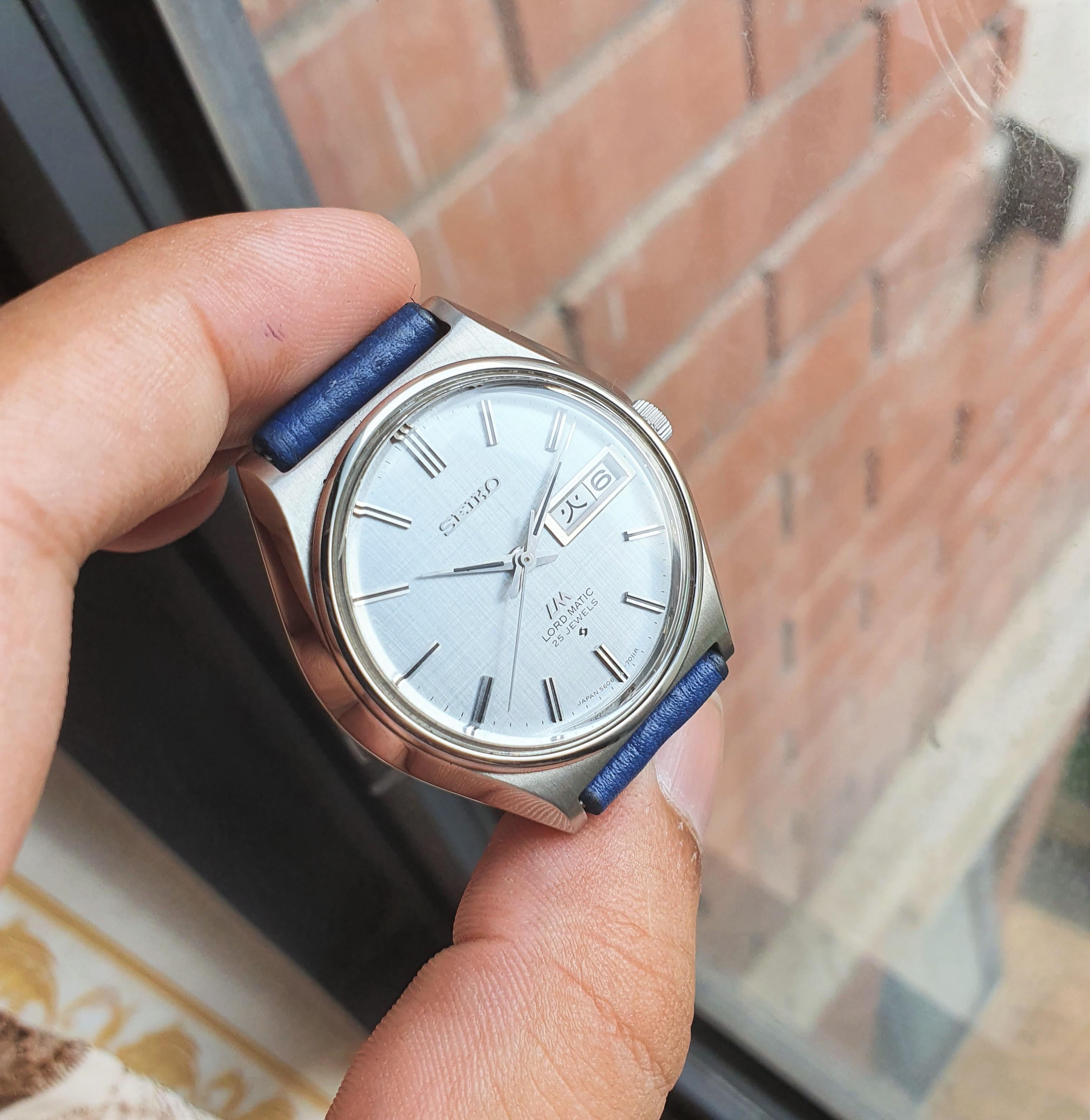 WTS] Seiko 1970 Ice Blue Linen Lord Matic LM SERVICED Stunning JDM 