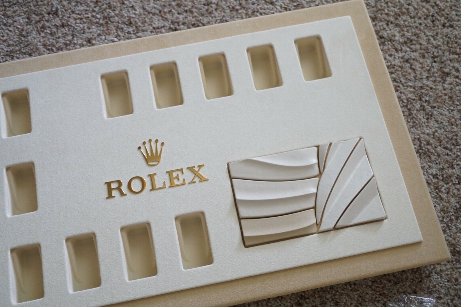 Authentic 14 SLOT Rolex Watch Dealer Display Tray Stand Submariner