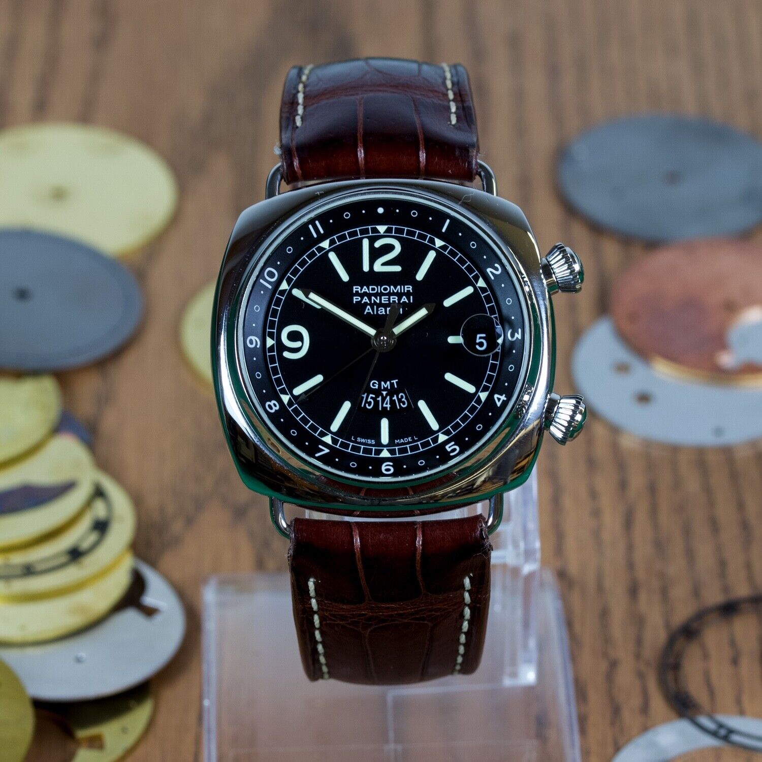 Panerai Radiomir PAM 00098 GMT Alarm 2015 Full Set Stunning