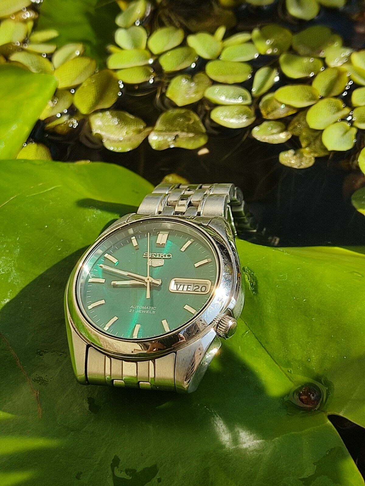 SEIKO 5 DIAL GREEN AUTOMATIC REF:7S26-01V0 | WatchCharts Marketplace