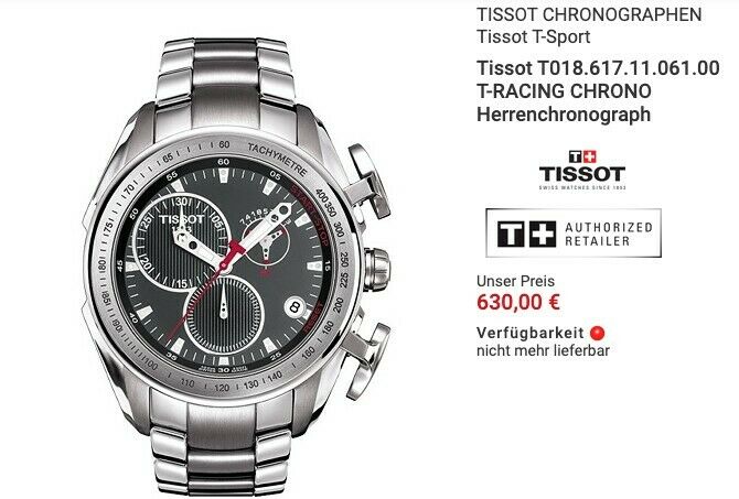 Tissot t018617b top