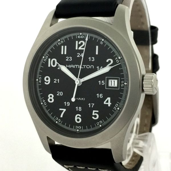 [Used] HAMILTON Hamilton Khaki Field Date H684811 Men's Quartz Black