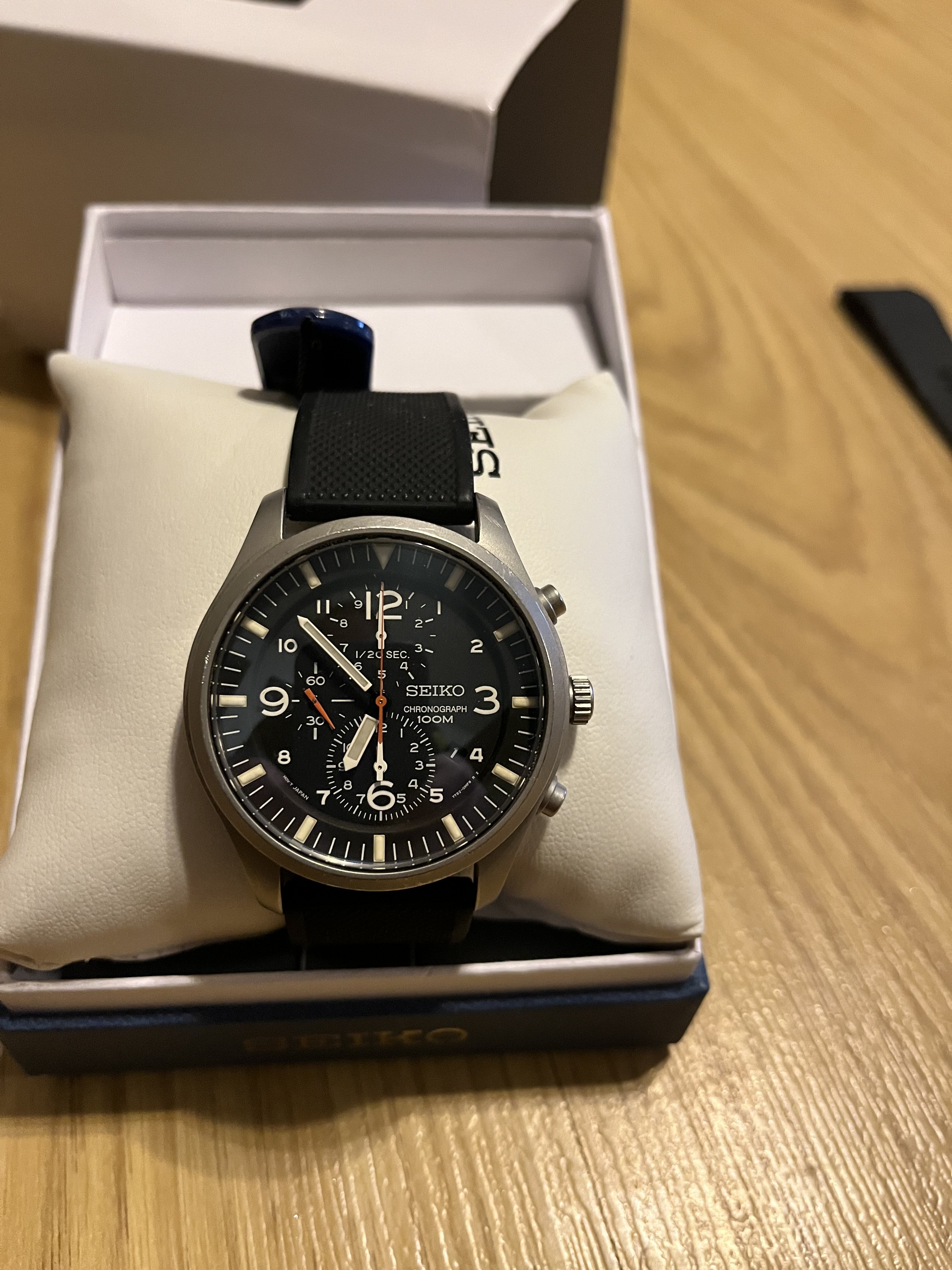 安心してお買い求めい SEIKO CHRONOGRAPH. Ref.SNDA57P1 SILVER - 時計