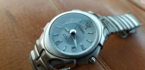 Seiko Kinetic Auto Relay Men s 10 Bar 5J22 0A20 Gray Dial