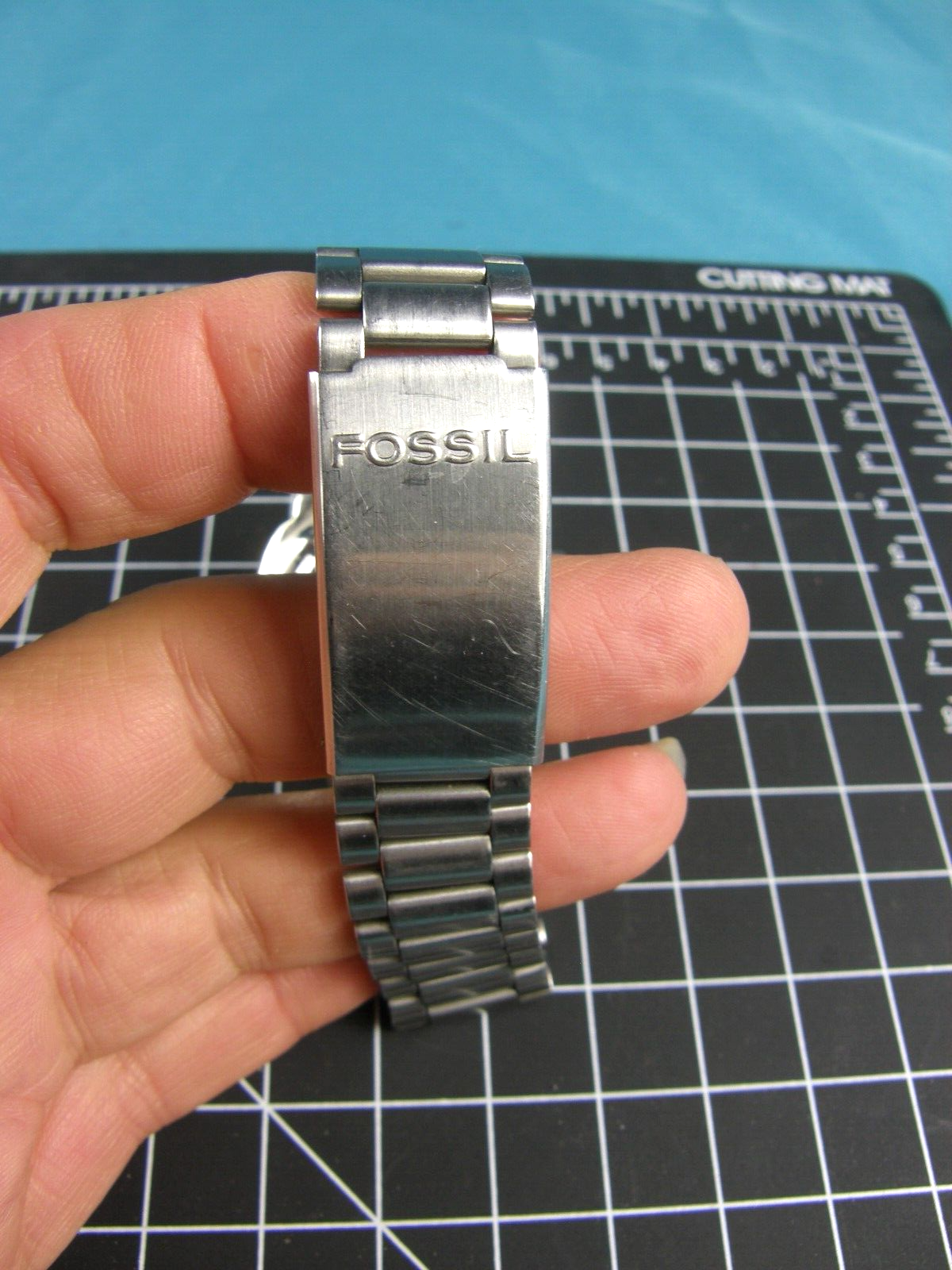Fossil 2002 JR-7770 Digital Vintage Silver Watch LED RED ASTRONAUT 