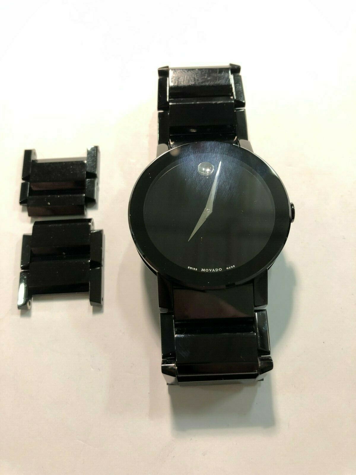 MOVADO Sapphire Black Dial Men s Watch Item No. 0607179 WatchCharts