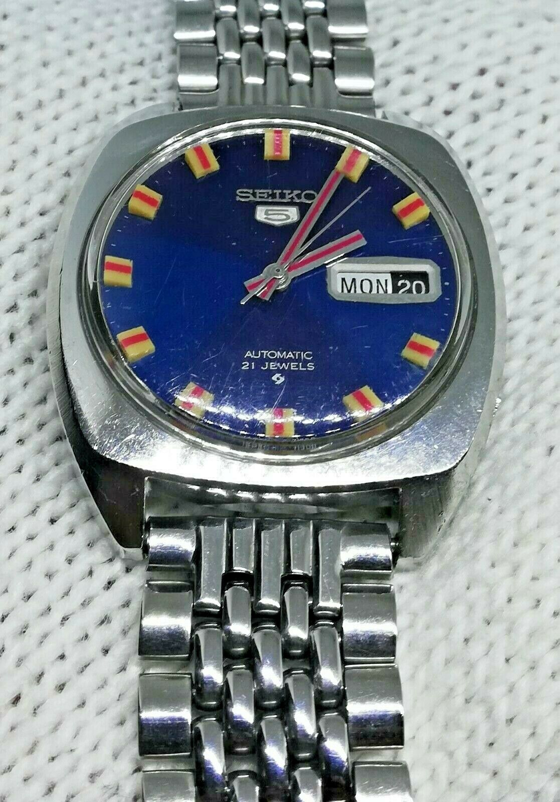 1971 Seiko 6119-7103 Blue Dial Beads of Rice Mint Condition