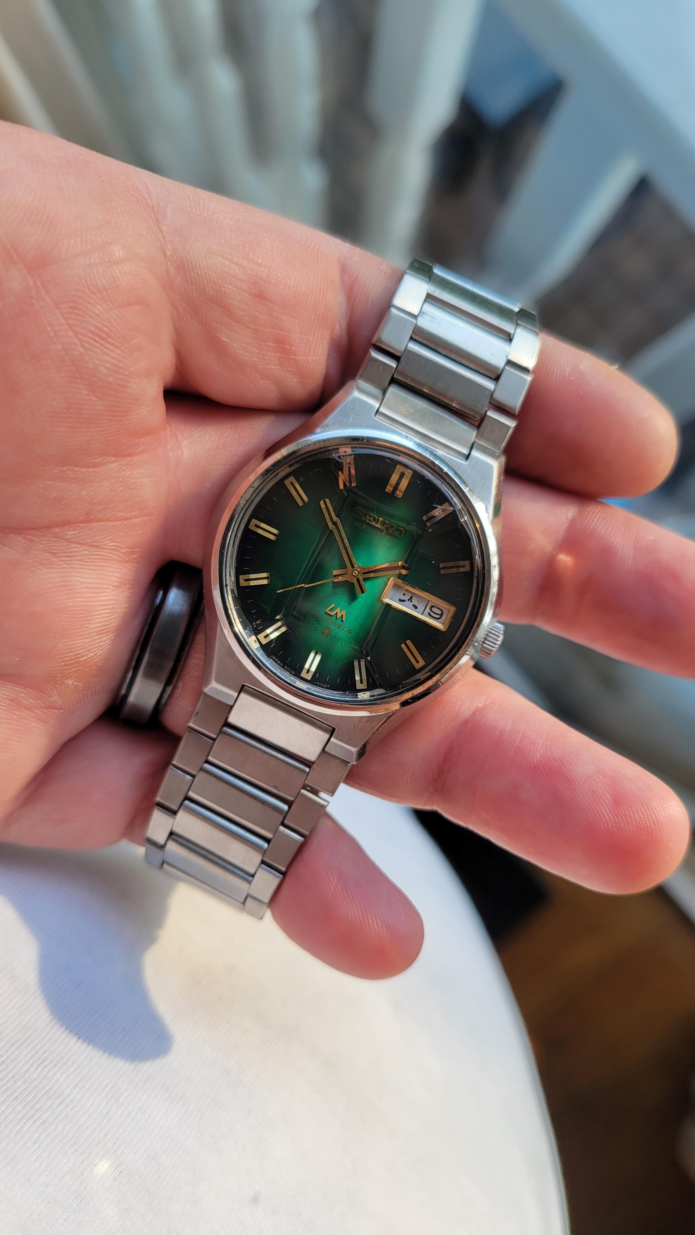 WTS] Seiko Lord Matic 5606-7350 Emerald Green - Serviced - $225