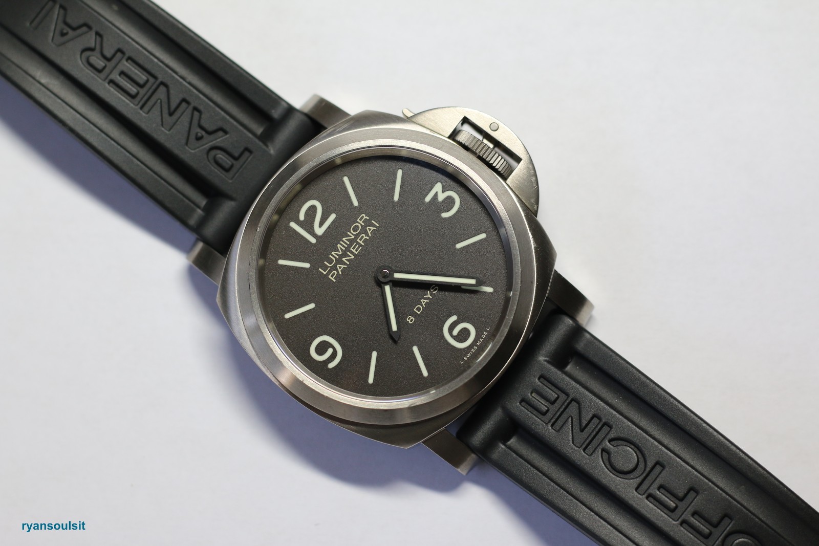 FS Panerai Luminor Titanium 8 Days Pam 562 Full Set with Service