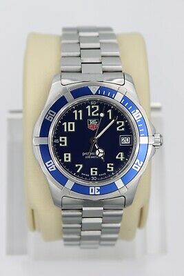 Tag Heuer 2000 Professional Watch Mens WM1113 Sport Blue Coke