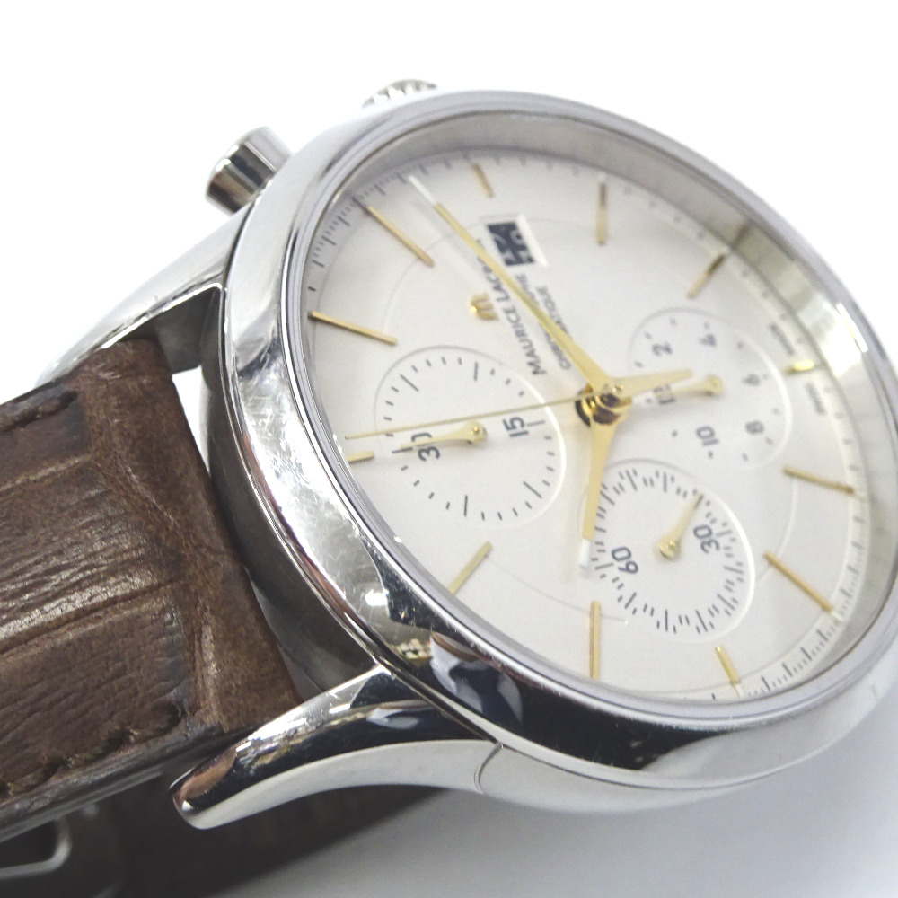 Maurice Lacroix Watch Chronograph Les Classic LC6058 White Dial