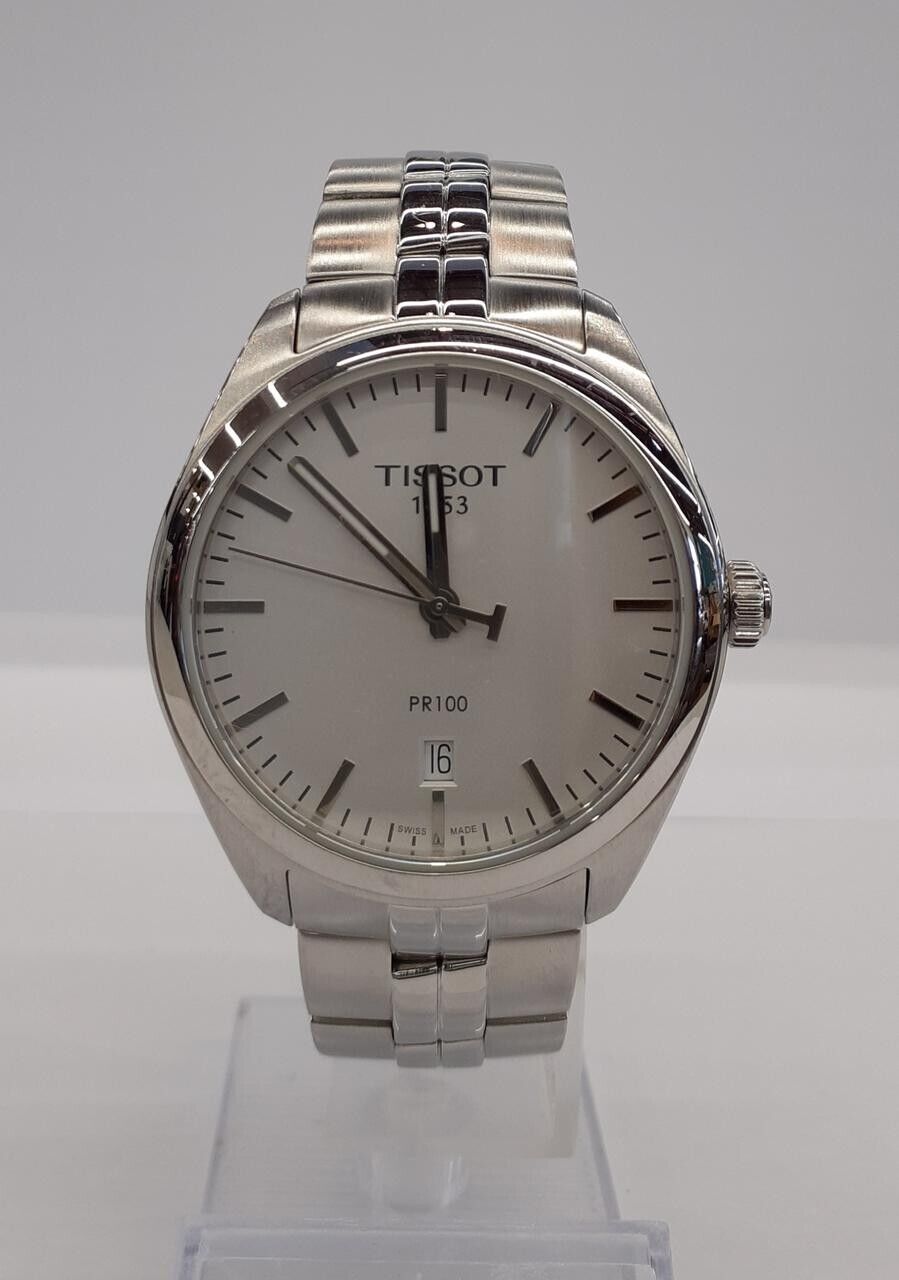 TISSOT PR100 T101410A Quartz White dial Model Stainless Steel