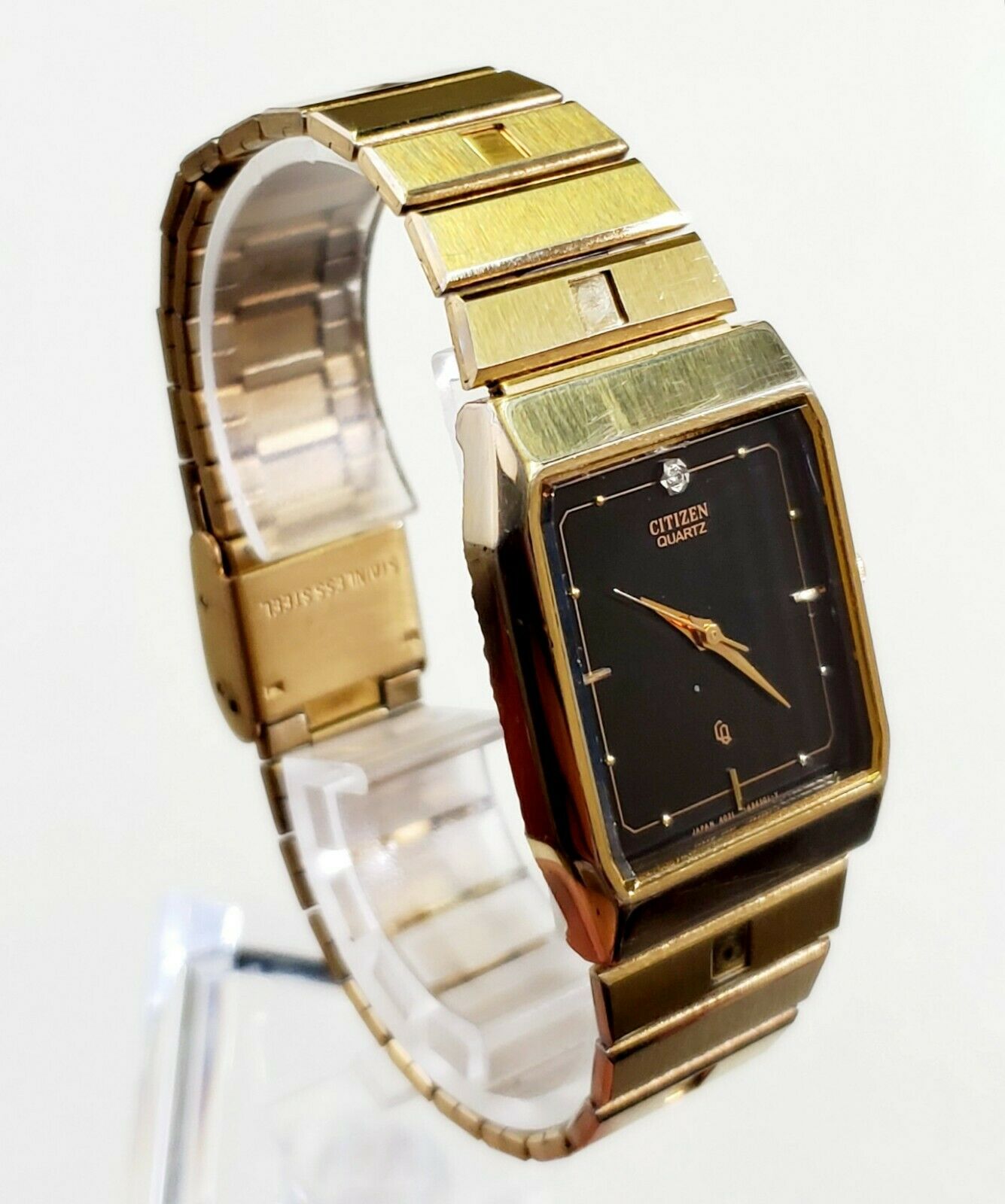 RARE,UNIQUE Men's Vintage 1986's Gold Plated Watch CITIZEN 4031