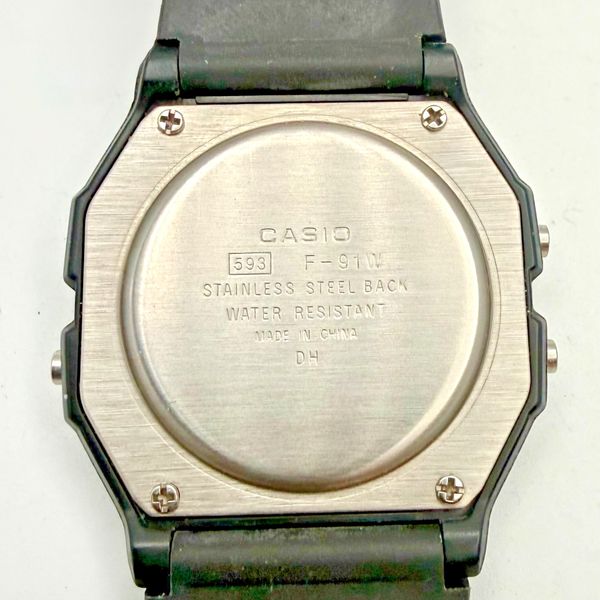 Module 593 Models Casio F-91W Classic Digital Watch | Early Module 593 | Original Strap ...